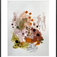"Funkelnder Herbst" als Set mit 3 Bilder 24 x 32 cm Acrylbild auf Künstlerpapier Bild 4
