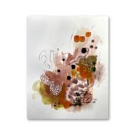 "Funkelnder Herbst" als Set mit 3 Bilder 24 x 32 cm Acrylbild auf Künstlerpapier Bild 5