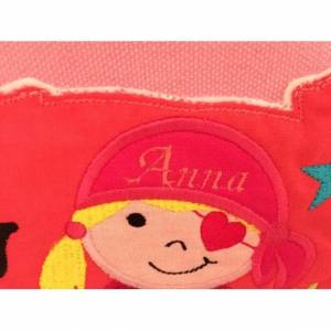 Kindergarten Tasche “Anna” , Tasche Piratin - personalisiert Bild 2