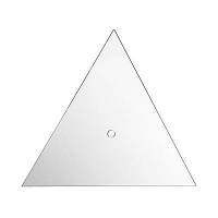 Uhren-Rohling Dreieck aus Acryl Bild 1