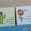 Set fröhliche Geschenkanhänger "Blume und Kaktus", 10 Grußkarten Bild 2