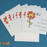 Set fröhliche Geschenkanhänger "Blume und Kaktus", 10 Grußkarten Bild 6