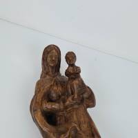 Schnitzerei Holzfigur Heiligenfigur - Maria mit Kind 50cm Bild 2