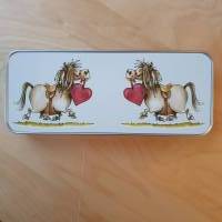Geschenkbox, Leckerli-Box, Blechdose für Pferdefreunde Bild 1