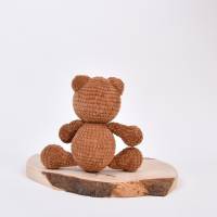 Handgefertigte gehäkelte Bären "FIN" und "MINA" aus Baumwolle, süßer Kuscheltier Teddy, geschenk zu Oste Bild 4