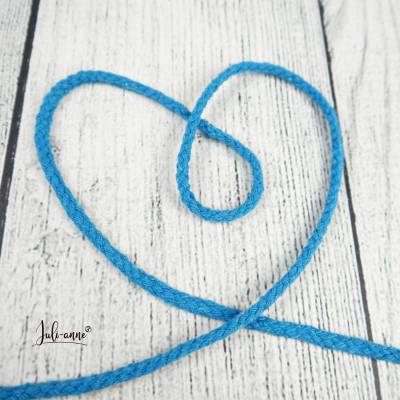 Baumwoll - Kordel rund 5mm - Türkis