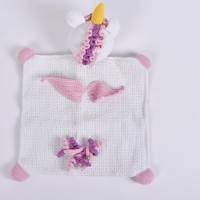 Handgefertigtes gehäkeltes Kinderspielzeugset "UNICORN" aus Baumwolle, Amigurumi Einhorn Set für Babies, süßes G Bild 4