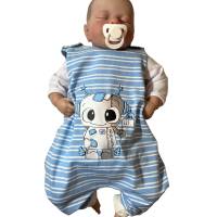 Strampler Größe 68 mit Roboter Bügelbild - Babykleidung für Jungs Bild 1