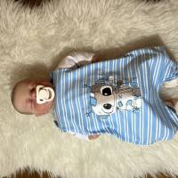 Strampler Größe 68 mit Roboter Bügelbild - Babykleidung für Jungs Bild 3