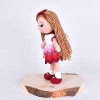 Handgefertigte gehäkelte Puppe "LISA" aus Baumwolle, Amigurumi handmade Mädchen Puppe, für Mädchen, Baby, zu Ost Bild 3