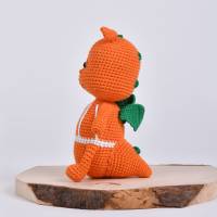 Handgefertigte gehäkelte Puppe Drache "VISERYS" aus Baumwolle, süßer Amigurumi Drache, Geschnenk zu Ostern Bild 6