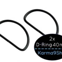 2 D-Ringe 40mm schwarzmatt Bild 1