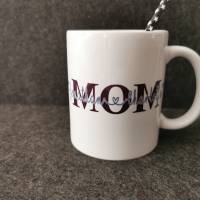 Tasse "MOM" mit Namen personalisiert Becher Kaffeetasse Bild 2