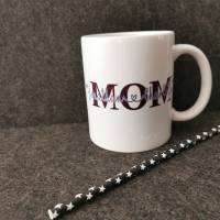 Tasse "MOM" mit Namen personalisiert Becher Kaffeetasse Bild 3