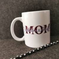 Tasse "MOM" mit Namen personalisiert Becher Kaffeetasse Bild 4