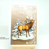 3-D-Weihnachtskarte "Hirsch" Bild 2