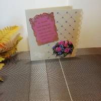 Geburtstagskarte für eine Frau mit Blumen Bild 1