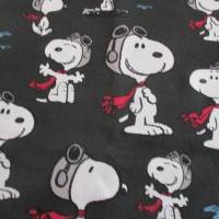 BIO - Jersey Baumwolljersey Snoopy, Peanuts - Pilot dunkelgrau Organic Cotton(1m/20,-€) Bild 1