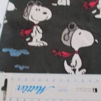 BIO - Jersey Baumwolljersey Snoopy, Peanuts - Pilot dunkelgrau Organic Cotton(1m/20,-€) Bild 2