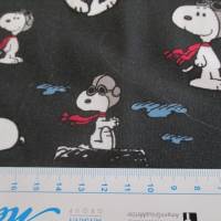 BIO - Jersey Baumwolljersey Snoopy, Peanuts - Pilot dunkelgrau Organic Cotton(1m/20,-€) Bild 3