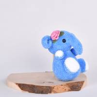 Handgefertigter und gehäkelter Elefant ELENORE aus Baumwolle Bild 7