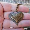 Mein Herz gehört dem Nähen  Bronze Schlüsselanhänger, Bild 2