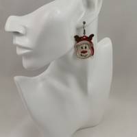 Ohrringe Lace Rentier mit Mütze beidseitig Bild 5
