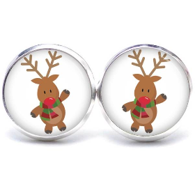 Ohrstecker, Ohrhänger, Clips Weihnachten Rudolph XMas Christmas Reindeer
