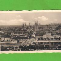 AK - Würzburg - Blick auf die Stadt von der schönen Aussicht - ca. 30er Jahre Bild 1