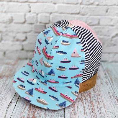 Leichte 5-Panel-Cap | SYLT | Snapback, Flat Visor, Klettverschluss | Kinder (52-55cm) | RÄUBERKIND