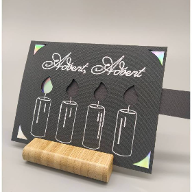 Adventskerzen - Ein Adventskranz zum Verschicken