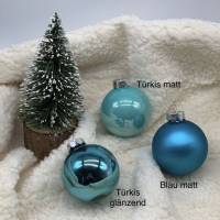 Weihnachtsbaumkugel, Christbaumkugel in blau oder türkis, personalisiert mit Geschenkverpackung Bild 8