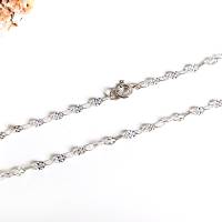 925er Silber Halskette mit geprägten Gliedern 2,8 mm breit, filigrane Silberkette, Layering Kette, Silberschmuck Bild 1