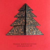 Minimalistische Weihnachtskarte - Weihnachtsbaum Bild 2