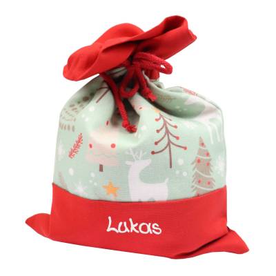 Nikolaussäckchen Winterwald Namen Dekoration Weihnachten Advent Alternative Nikolaustiefel Nikolaussack Geschenksäckchen