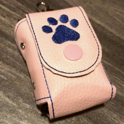 Poopie Bag - Aufbewahrungstäschchen für Hunde-Kackbeutel in Pink-Blau