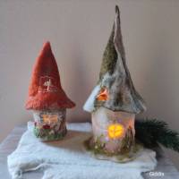 Herbstdeko, Weihnachten,Filzlampe,Lampe, Nachtlicht Bild 3