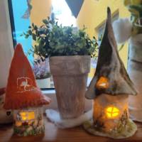 Herbstdeko, Weihnachten,Filzlampe,Lampe, Nachtlicht Bild 4