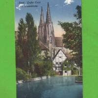 AK - Soest - Großer Teich mit Wiesenkirche - ca. 1910 - coloriert Bild 1