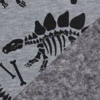 Alpenfleece Eiger Dino Skelett meliert grau Bild 3