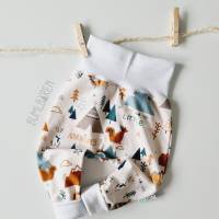 Baby-Pumphose 62 • 80 Jersey Fuchs, Tipi & Co Bündchen Weiß Bild 1