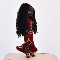 Amigurumi handgefertigte und gehäkelte Puppe MALEIKA, Geschenk zum Geburtstag oder Ostern Bild 5