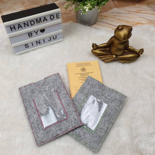 Impfpass Schutzhülle , Impfausweis Impfpasshülle Wollfilz hochwertig  - personalisiert