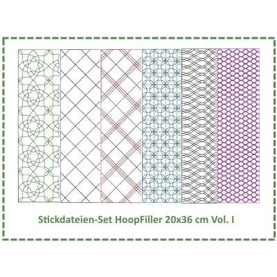 Stickdateien Set HoopFiller 20x36 Vol. I
