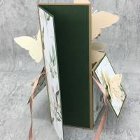 Grußkarte, Pop-up Box Karte, Schmetterling, Hochzeit Bild 7