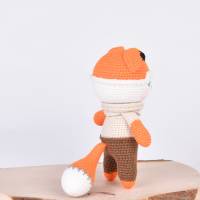 Handgefertigte gehäkelte Puppe Fuchs "BERT" aus Baumwolle Bild 6