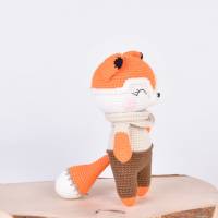 Handgefertigte gehäkelte Puppe Fuchs "BERT" aus Baumwolle Bild 7