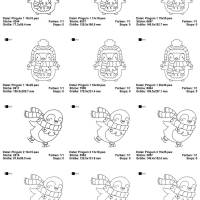 Digitale Stickdatei Winter Pinguin Blackwork 10x10 - 20x30 (4x4 - 8x12") Bild 2