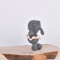 Handgefertigter und gehäkelter Elefant LILLY aus Baumwolle, Kuscheltier, für Kinder Bild 6