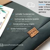 Moderne Ledergriffe nach Maß aus deutschem echtem Glattleder, Schublade zieht Griff für Kommode Schrank in vielen Vintag Bild 9